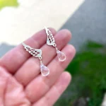 Aros de inspiración angelical en plata 950