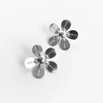 Joyería artesanal de plata con diseño de flores Bermuda Grass