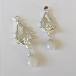 Aros ligeros de plata 950 con inspiración en la naturaleza