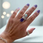 Anillos místicos hechos a mano en plata 950