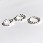 Plata 950 artesanal en forma de anillo