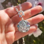 Colgante de fe con imagen de Padre Pio y detalles personalizados