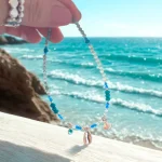 Accesorio de tobillo con conchitas y circón calipso