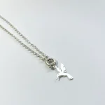Collar artesanal en plata 950 con colibrí de 3 cm