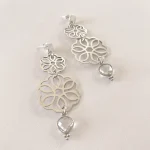 Aros calados mandala magia con cuarzo cristal purificador