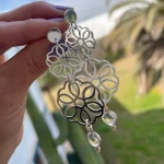 Aros plata 950 inspirados en mandalas y geometría sagrada
