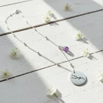 Collar constelación personalizado con signo y piedra natural
