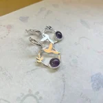 Joyería inspirada en la naturaleza, aros colibrí plata