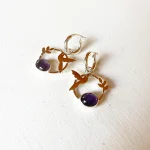 Joyería en plata colibrí Lilian con amatista