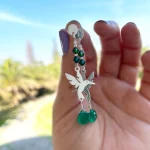 Aros Colibrí Hope artesanales con cristales Swarovski