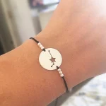 Pulsera hilo constelación en plata 950 calada a mano