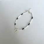 Pulsera Catalina con amazonita y mostacillas de plata