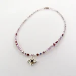 Collar de plata con amatista y energía de equilibrio