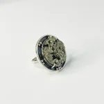 anillo de pirita hecho a mano