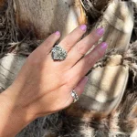 anillo de pirita ajustado a medida