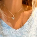 colgante cangrejo de plata hecho a mano