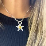 joya artesanal estrella de mar calada a mano