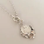Collar de plata con medalla Virgen del Carmen