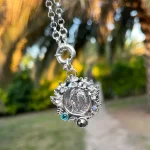 joyería en plata 950 virgen de lourdes diseño exclusivo