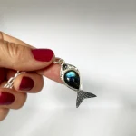 colgante marino en plata con labradorita