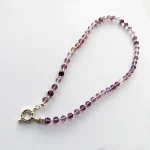 Collar de amatista facetada con terminaciones en plata