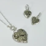 Conjunto joyas con pirita