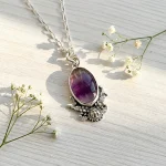 joyeria artesanal fluorita colgante