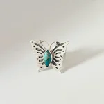 anillo turquesa natural diseño unico