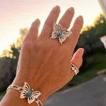 anillo artesanal mariposa metamorfosis