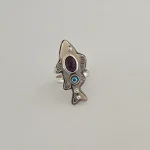 anillo espiritual amatista diseño artesanal