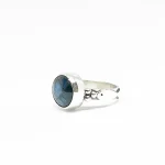 joya en plata con labradorita azul