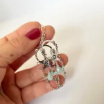 aros colgantes de estrella de mar hechos a mano