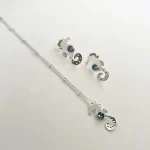 aros caballito de mar en plata 950