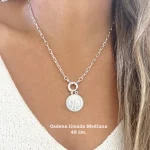 Cadena limada mediana - plata 925
