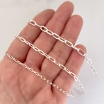 Cadenas de plata limadas