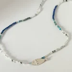choker de piedras naturales y plata