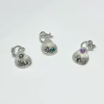 colgante de plata con símbolo marino