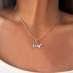 collar tortuga de plata calada a mano