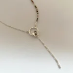 colgante artesanal flor de plata