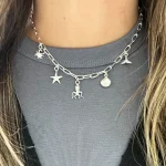 collar artesanal de plata limada