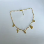 joya de vínculos en acero y plata enchapada