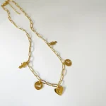 collar con colgantes personalizados en oro 18k