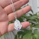 medalla virgen de guadalupe en plata 950