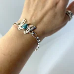 pulsera mariposa plata delicada