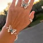 pulsera metamorfosis plata con turquesa