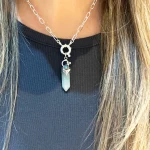 collar de plata 950 con colita de ballena