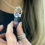 talismán marino con fluorita y swarovski certificado