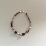 pulsera san expedito amatista granate