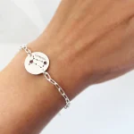 pulsera medalla constelacion plata