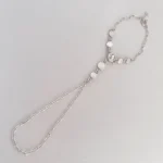 hand bracelet plata swarovski